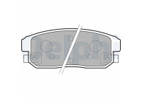 Brake Pad Set, disc brake LP1829 Delphi