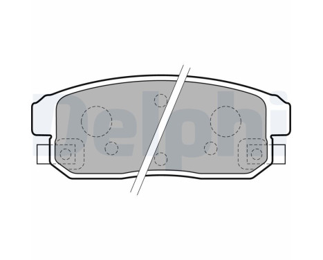 Brake Pad Set, disc brake LP1829 Delphi