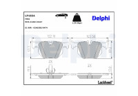 Brake Pad Set, disc brake LP1834 Delphi