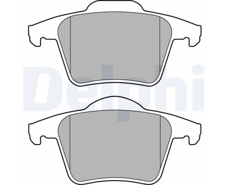 Brake Pad Set, disc brake LP1835 Delphi