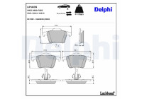 Brake Pad Set, disc brake LP1835 Delphi