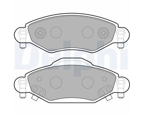 Brake Pad Set, disc brake LP1840 Delphi