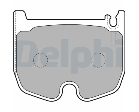 Brake Pad Set, disc brake LP1841 Delphi
