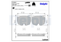 Brake Pad Set, disc brake LP1841 Delphi