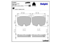 Brake Pad Set, disc brake LP1841 Delphi