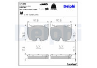 Brake Pad Set, disc brake LP1841 Delphi
