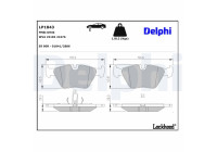 Brake Pad Set, disc brake LP1843 Delphi