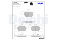 Brake Pad Set, disc brake LP1844 Delphi