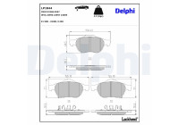 Brake Pad Set, disc brake LP1844 Delphi
