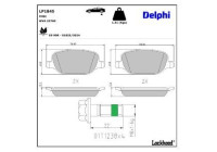 Brake Pad Set, disc brake LP1845 Delphi