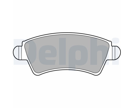 Brake Pad Set, disc brake LP1846 Delphi