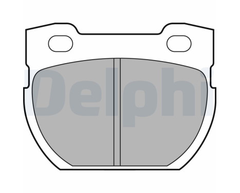 Brake Pad Set, disc brake LP1847 Delphi
