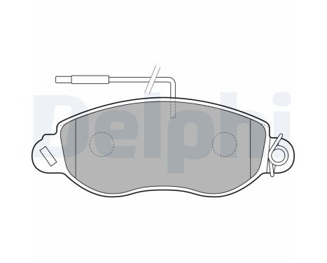 Brake Pad Set, disc brake LP1848 Delphi