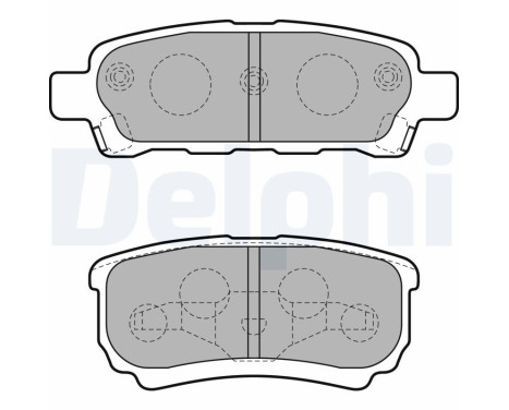 Brake Pad Set, disc brake LP1852 Delphi