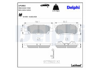 Brake Pad Set, disc brake LP1852 Delphi