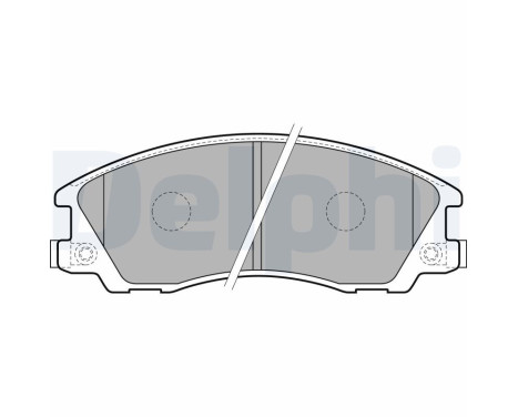 Brake Pad Set, disc brake LP1853 Delphi