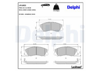 Brake Pad Set, disc brake LP1853 Delphi