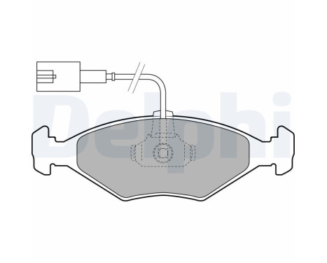 Brake Pad Set, disc brake LP1855 Delphi