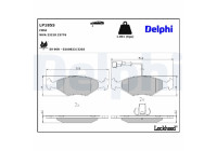 Brake Pad Set, disc brake LP1855 Delphi