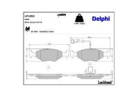 Brake Pad Set, disc brake LP1855 Delphi