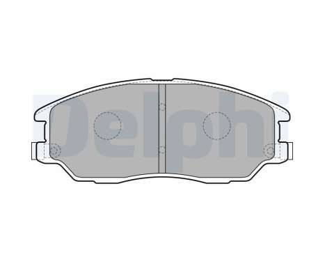 Brake Pad Set, disc brake LP1857 Delphi