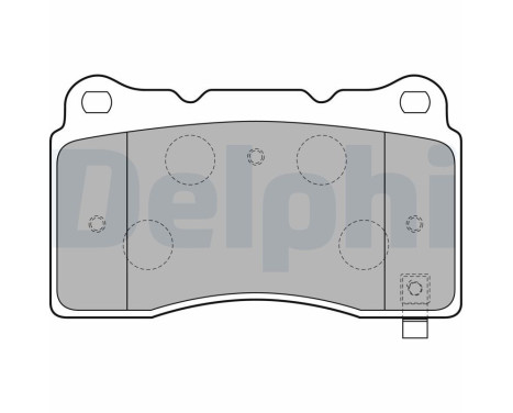 Brake Pad Set, disc brake LP1858 Delphi