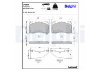 Brake Pad Set, disc brake LP1858 Delphi