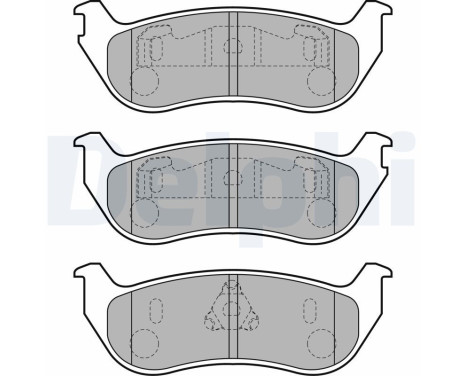 Brake Pad Set, disc brake LP1859 Delphi