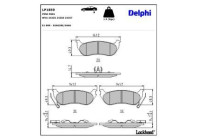 Brake Pad Set, disc brake LP1859 Delphi