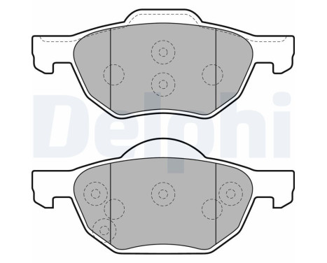 Brake Pad Set, disc brake LP1862 Delphi