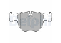 Brake Pad Set, disc brake LP1863 Delphi