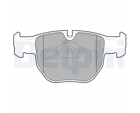 Brake Pad Set, disc brake LP1863 Delphi