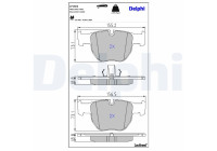Brake Pad Set, disc brake LP1863 Delphi