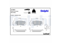 Brake Pad Set, disc brake LP1864 Delphi