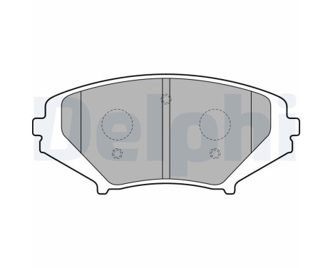 Brake Pad Set, disc brake LP1867 Delphi