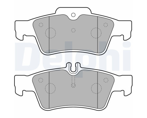 Brake Pad Set, disc brake LP1868 Delphi