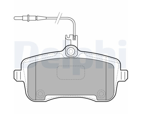 Brake Pad Set, disc brake LP1890 Delphi