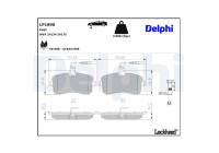 Brake Pad Set, disc brake LP1890 Delphi