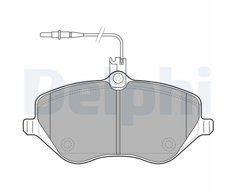 Brake Pad Set, disc brake LP1891 Delphi