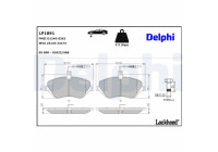 Brake Pad Set, disc brake LP1891 Delphi