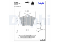 Brake Pad Set, disc brake LP1892 Delphi