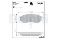 Brake Pad Set, disc brake LP1895 Delphi