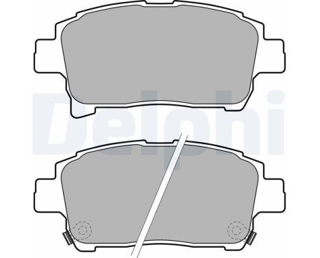 Brake Pad Set, disc brake LP1896 Delphi