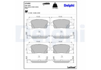 Brake Pad Set, disc brake LP1896 Delphi
