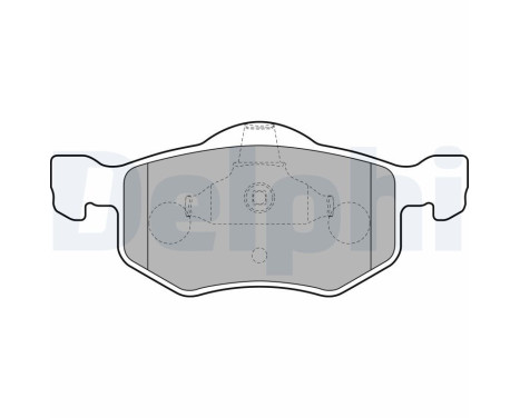 Brake Pad Set, disc brake LP1900 Delphi