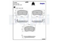 Brake Pad Set, disc brake LP1902 Delphi