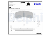 Brake Pad Set, disc brake LP1906 Delphi