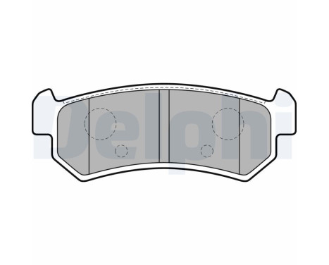 Brake Pad Set, disc brake LP1910 Delphi