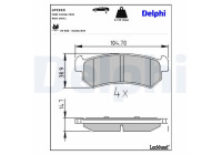 Brake Pad Set, disc brake LP1910 Delphi