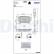 Brake pad set, disc brake LP1911LC Delphi